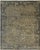 Textile Charcoal Gold Distressed Floral Hand-Knotted Wool Rug 6x8 For Sale - Image 7 of 7