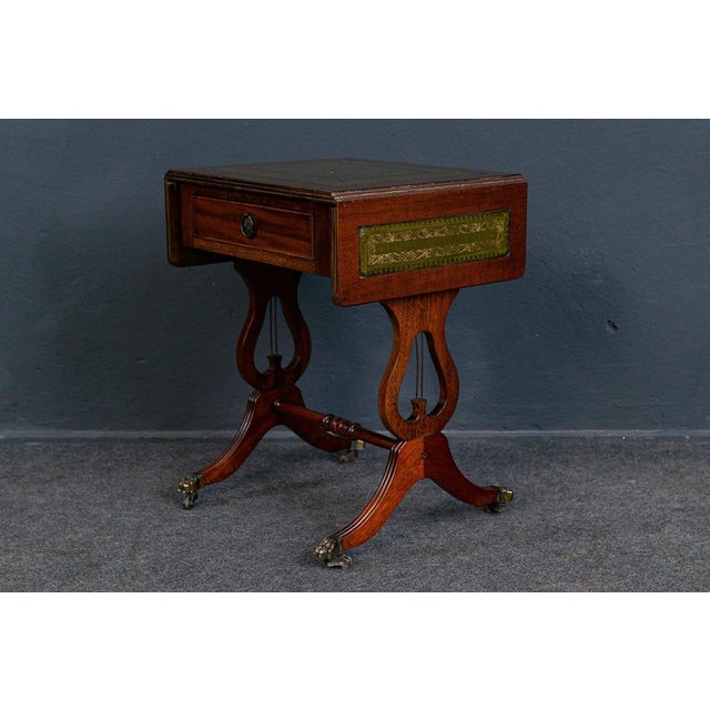 Brown Side Table with Drawer For Sale - Image 8 of 13