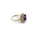 Metal Vintage 14K Gold 7 Carat Tanzanite and Diamond Halo Ring by LeVian Size 7 For Sale - Image 7 of 8