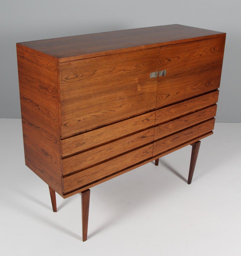 Mid-Century Scandinavian Rosewood Sideboard by Henry Walther Klein for Bramin, 1950s