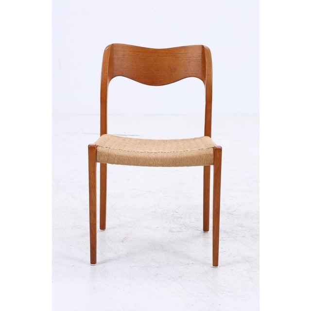Vintage Teak Dining Chairs by Niels Otto Møller for JL Møllers, Set of 2 For Sale - Image 4 of 16