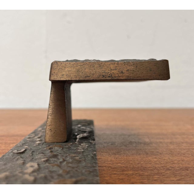 Metal Mid-Century Modern Brutalist Copper Door Handle from KS, Germany, 1960s For Sale - Image 7 of 18