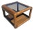 Vintage MCM Lou Hodges Style Waterfall Edge Side Table For Sale