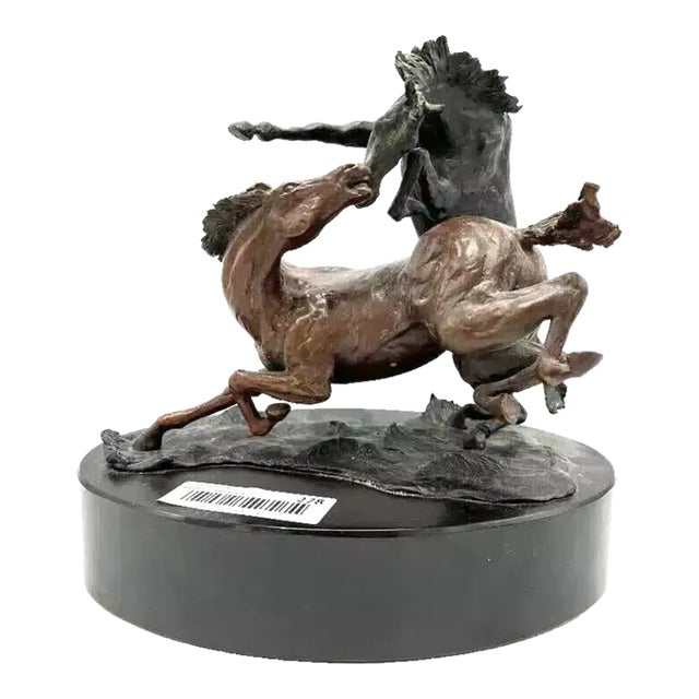Paul Fairley Horses Bronze Sculpture Unique For Sale