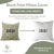 Not Yet Made - Made To Order Fabdivine Artisan Block Print Throw Pillow Cover 14x20 Inch Linen Blend - Swrna For Sale - Image 5 of 5