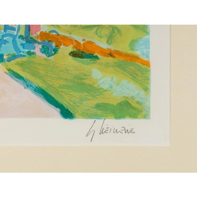 Harbor Promenade, Color Lithograph For Sale - Image 7 of 11