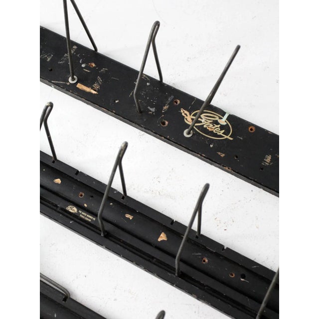 Wood Vintage Gates Rubber Co Display Racks For Sale - Image 7 of 8