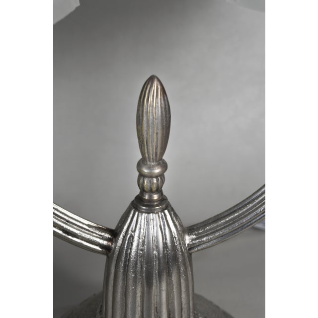 French Art Deco Table Lamp by Georges Leleu 1920s France - A Pair For Sale - Image 10 of 11