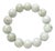 Burmese Pale Celadon Jade Beaded Stretch Bracelet, 9 Inch For Sale