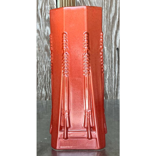 Frank Lloyd Wright Vintage Boho Frank Lloyd Wright Ceramic Vase For Sale - Image 4 of 8