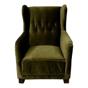 Mid-Century Danish Cabinetmaker Wingback / Lounge Chair, Flemming Lassen Style