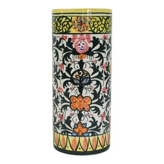 Hand Painted Umbrella Holder For Sale