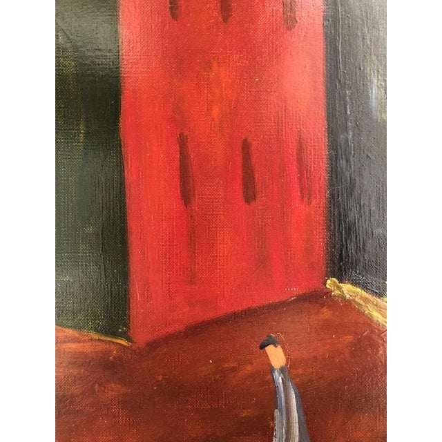 1940s Jean-Jacques Abieniste, Le petit arbre, 1946, Oil on Canvas For Sale - Image 5 of 10