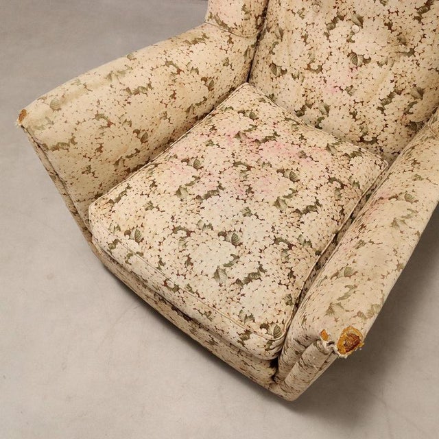Textile Vintage Bergere Lounge Chair, 1950s For Sale - Image 7 of 11