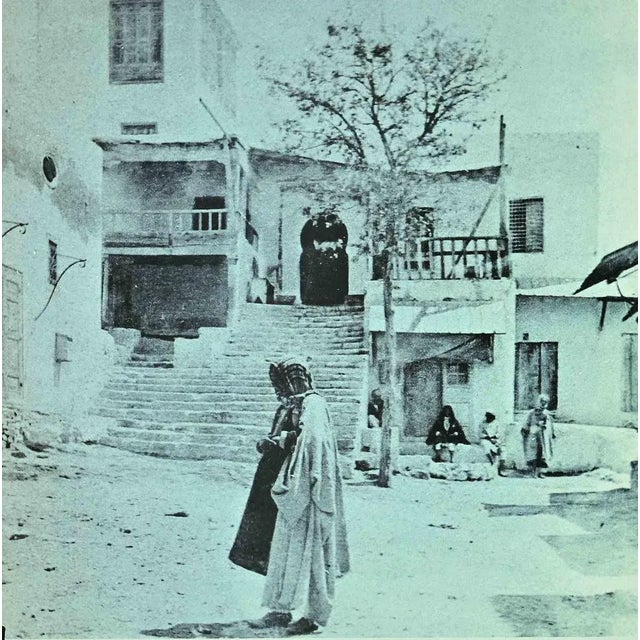 Tunisian View is an original photolithograph realized in the 1990s by the Italian politician Bettino Craxi. Hand-signed....