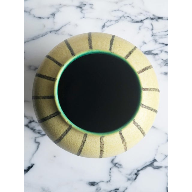 Green Mid-Century Modern German Pottery Vase, 1950s For Sale - Image 8 of 10