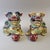 Figurative Pair of Shiwan Ceramic Polychrome Foo Dogs Sculptures, Hand-Applied Coils For Sale - Image 3 of 17