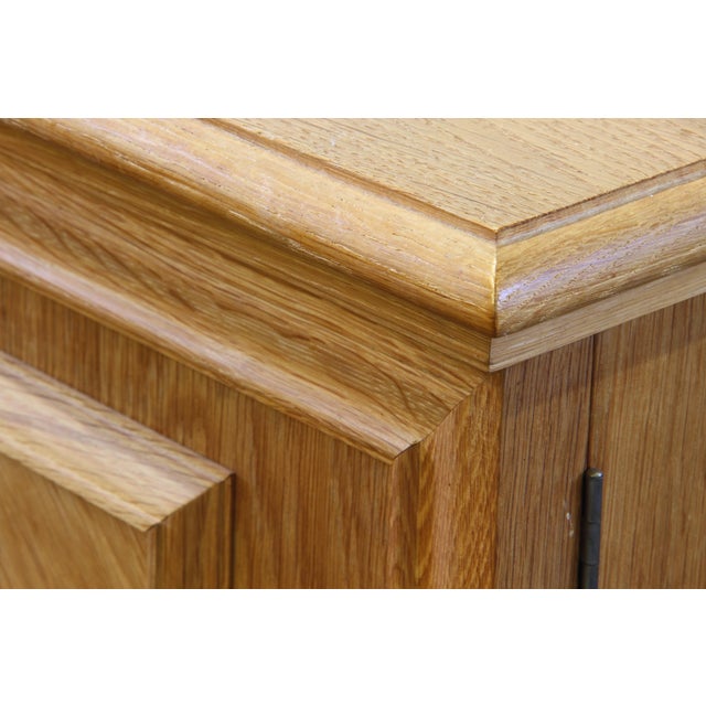 Vintage Danish Low Sideboard in Oak, 1960s For Sale - Image 11 of 18