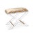 Not Yet Made - Made To Order Delano Gold Salazar Lucite X-Bench For Sale - Image 5 of 5