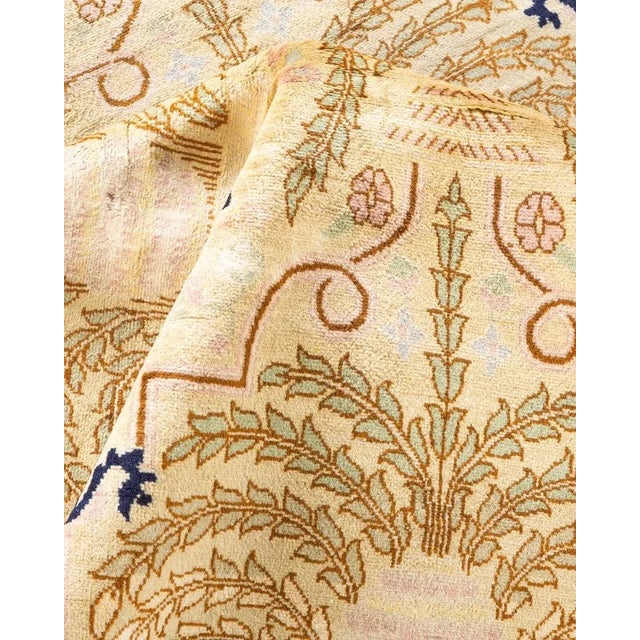 Textile Mogul, One-of-a-Kind Hand-Knotted Area Rug in Ivory, 8' 3" x 10' 3" For Sale - Image 7 of 8