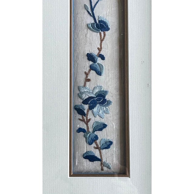 Chinese Set of Three-Framed Antique Chinese Textiles Qing Dynasty Provenance For Sale - Image 3 of 12