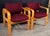 1980s Milo Baughman for Thayer Coggin Bentwood Oak Lounge Chairs, 1980s - A Pair For Sale - Image 5 of 14