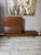 Mid-Century Modern American of Martinsville "Dania" Walnut Modular Bench and Desk/Bar Cabinet Attachment by Merton Gershun For Sale - Image 3 of 12