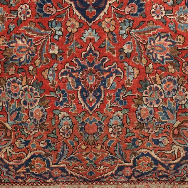 Asian Cotton & Wool Thin Knot Rug For Sale - Image 4 of 8