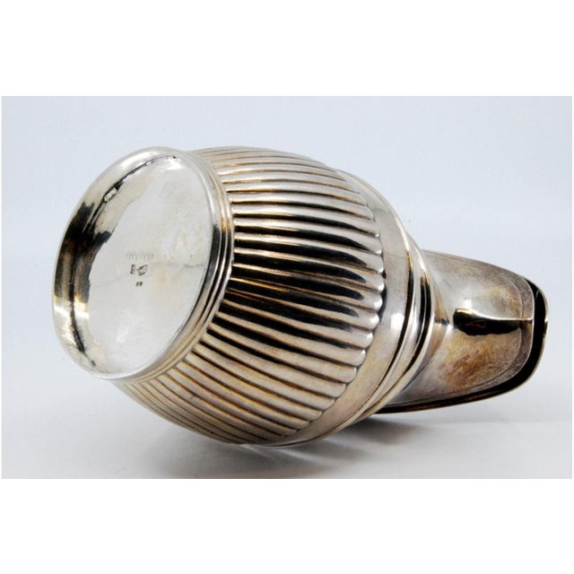 Fluted Silver Milk Jug with Half-Body Design For Sale - Image 6 of 11