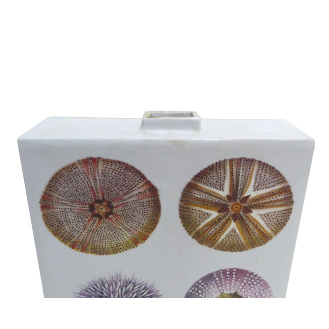 White Fabienne Jouvin Paris 2-Sided Porcelain Jar/Vase - A Study of Sea Urchins For Sale - Image 8 of 12