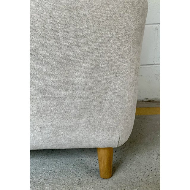 Modern Noir Co. Modern Gray Slipper Chair For Sale - Image 3 of 7