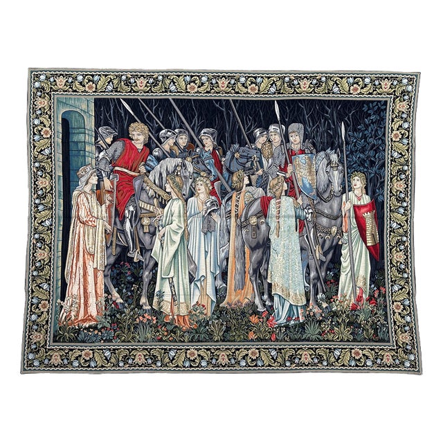 Aubusson Style Jacquard Tapestry, 1980s For Sale