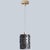 Danish Cylinder Brown Blue Ceramic Pendant Light, 1970 For Sale - Image 4 of 15