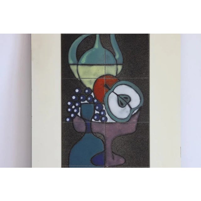 Abstract Still Life Ceramic Tile Tableau from Capra, Italy, 1960s For Sale - Image 5 of 9