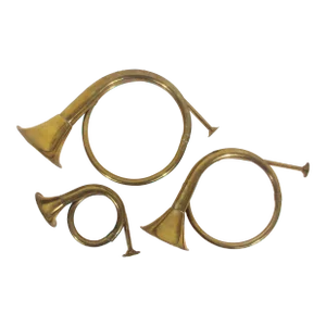 Vintage Brass French Horns- Set of 3
