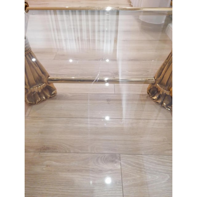 Hollywood Regency Gold Coffee Table, 1970s For Sale - Image 6 of 12