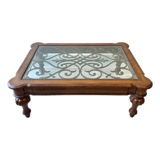 Ethan Allen Tuscan Deveraux Coffee Table For Sale