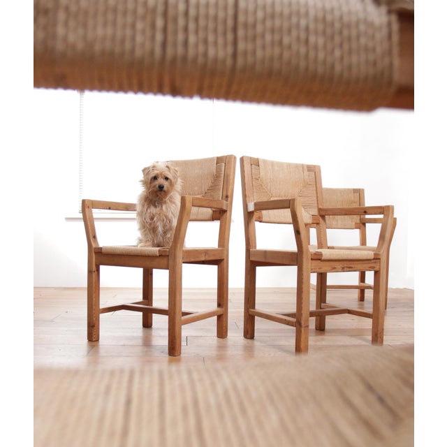 Vintage Danish Dining Chairs in Papercord by Tage Poulsen, 1974, Set of 4 For Sale - Image 14 of 18