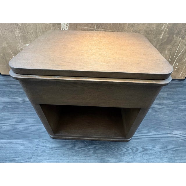 2020s Rh Ligné Open Nightstand 26" – Brown Brushed Oak For Sale - Image 5 of 18