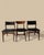 Danish Dining Chairs with Black Leather Upholstery and Teak, 1960s, Set of 3 For Sale - Image 14 of 15