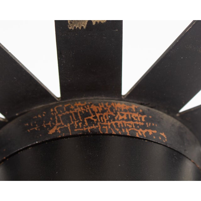 Metal George Nelson Black Asterisk Wall Clock For Sale - Image 7 of 9