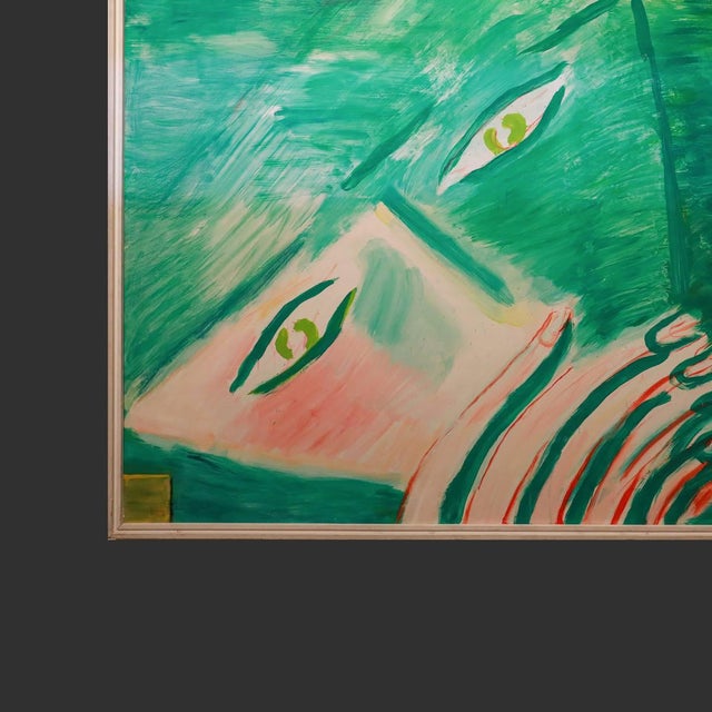 Virgilio Guidi, Marina E Incontro, Oil on Canvas, 1968, Framed For Sale - Image 10 of 11