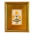 Original Hand-Painted Yellow Floral Motif Paining, Framed For Sale