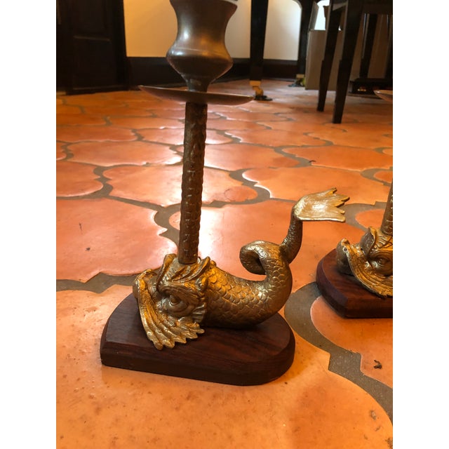 Vintage Dolphin Candlesticks a Pair Chairish