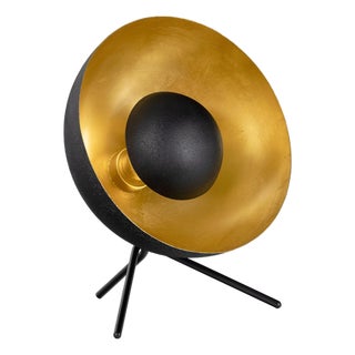 Sigmund Table Lamp, Black and Gold For Sale