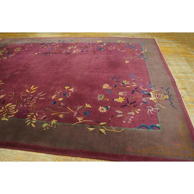 1920s 1920s Chinese Art Deco Carpet ( 9' x 11'10'' - 275 x 360 ) For Sale - Image 5 of 10