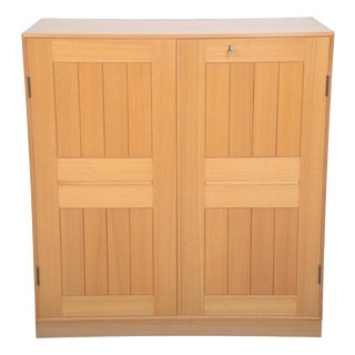 Vintage Cabinet in Elm by Mogens Koch, 1970s For Sale
