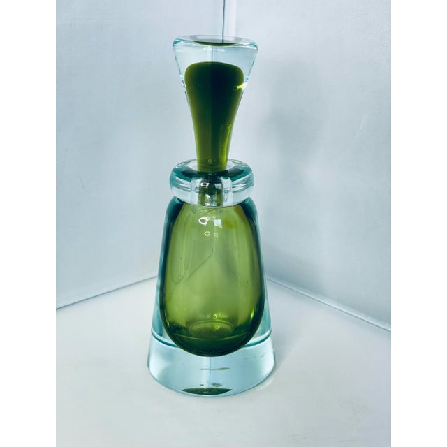 Seguso Vetri d'Arte Glass Flavio Poli Italian Art Glass Perfume Bottle For Sale - Image 9 of 9