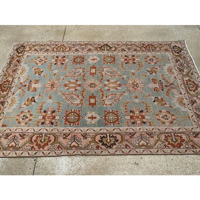 Galerie Shabab Collection Mid-20th Century Persian Malayer Accent Rug For Sale - Image 4 of 7