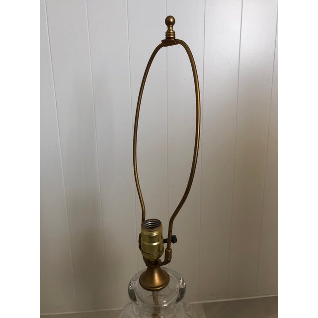 Metal Set of Two Late 20th Century Crystal Table Lamps For Sale - Image 7 of 9